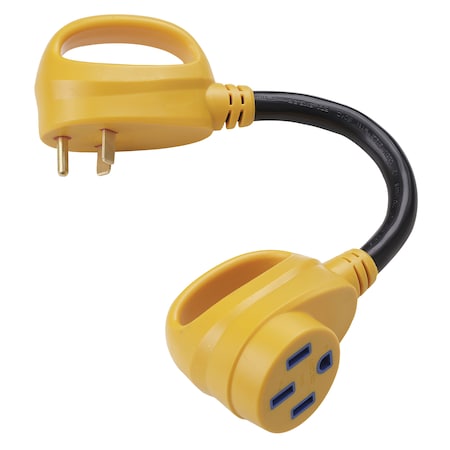 Parkpower By Marinco ParkPower 3050ARV 30A Male to 50A Female Straight Blade Adapter 3050ARV
